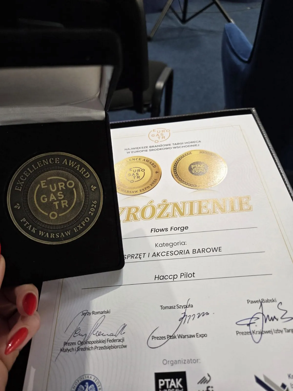 Dyplom i medal wyróżnienia Excellence Award EuroGastro 2026