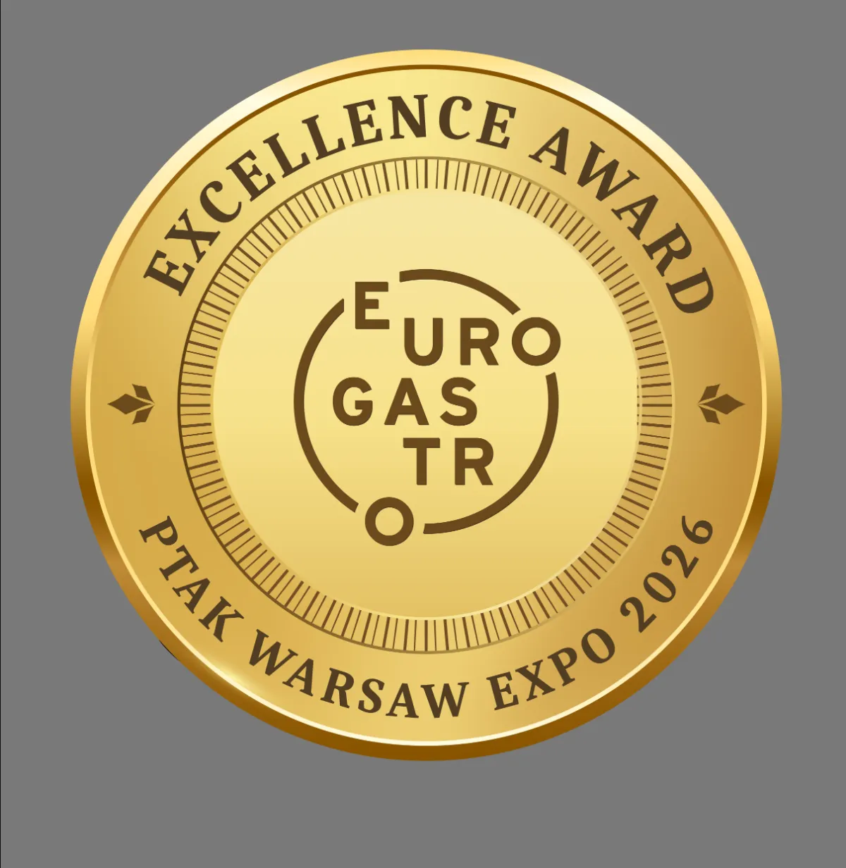 Grafika medalu Excellence Award EuroGastro 2026