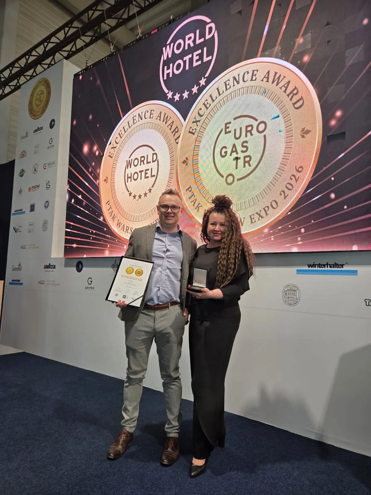 Zespół HACCP Pilot z dyplomem podczas EuroGastro 2026